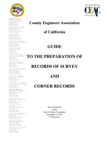 County Engineers Association Of California