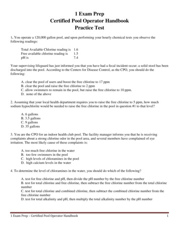 1 Exam Prep Certified Pool Operator Handbook Practice Test