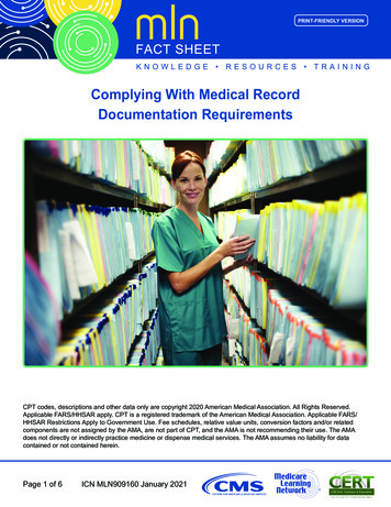 Complying With Medical Record Documentation Requirements