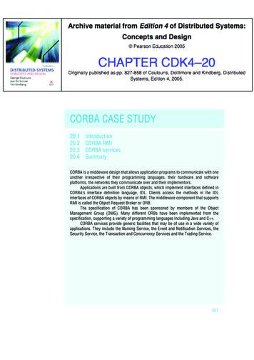 CORBA CASE STUDY