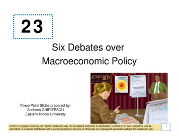 Six Debates Over Macroeconomic Policy