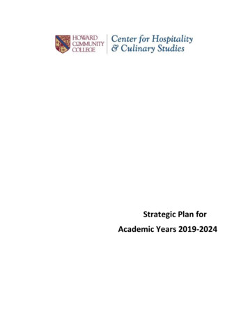 Strategic Plan For Academic Years 2019-2024