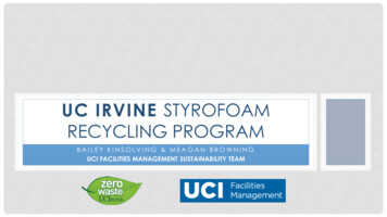 UC Irvine Styrofoam Recycling Program - CHESC