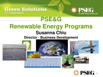 PSE&G Renewable Energy Programs