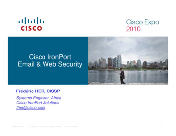 Cisco IronPort Email & Web Security
