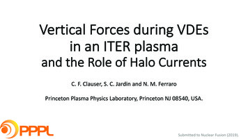 Vertical Forces During VDEs In An ITER Plasma