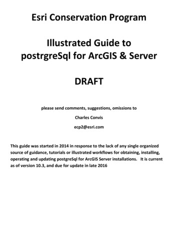 Esri Conservation Program Illustrated Guide To PostrgreSql .