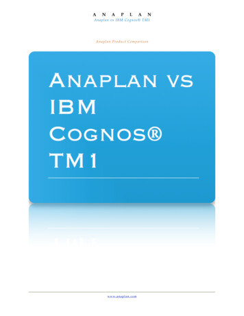 Cognos TM1 Vs Anaplan - Bluelineplanning 