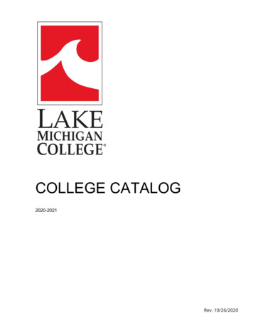College Catalog - Lake Michigan College