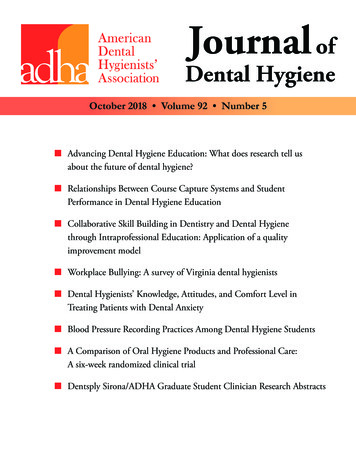 Journal Of Dental Hygiene