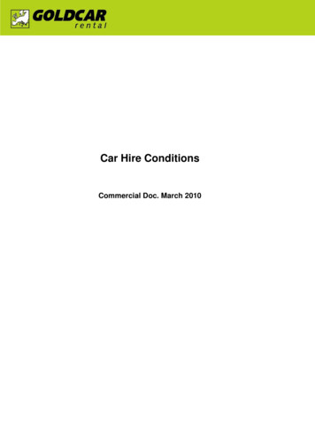 Car Hire Conditions - Goldcar