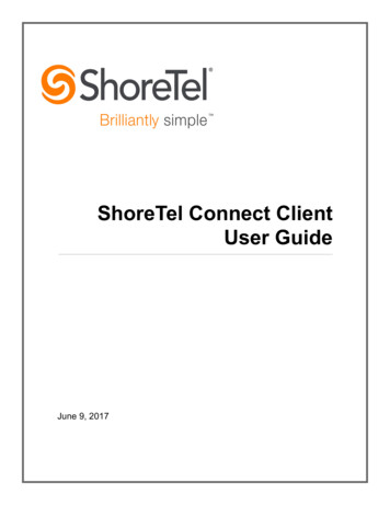 ShoreTel Connect Client User Guide - BJHCHS