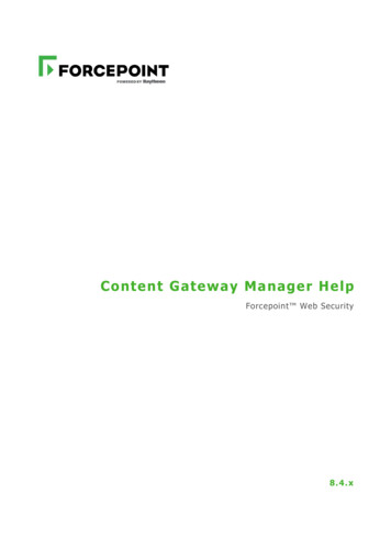Forcepoint Web Security - Websense 