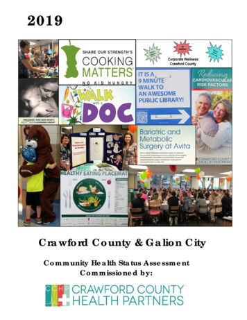 Crawford County & Galion City Commissioned By: Community .
