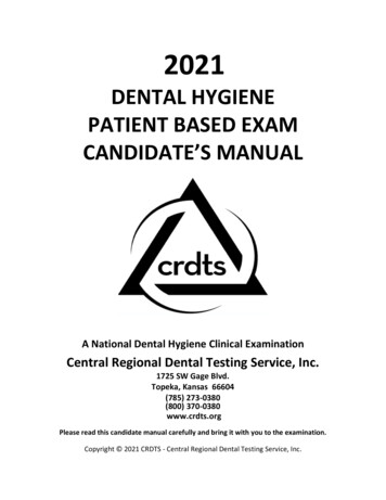 2021 - Central Regional Dental Testing