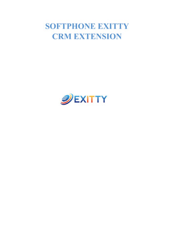 SOFTPHONE EXITTY CRM EXTENSION