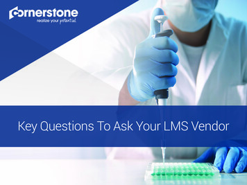 Key Questions To Ask Your LMS Vendor - Cornerstone