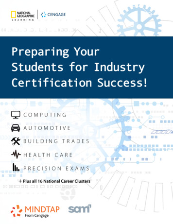 Preparing Your Students For Industry Certification Success!