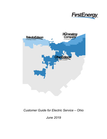 Customer Guide For Electric Service For Ohio