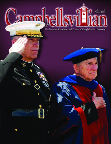 The Magazine For Alumni And Friends Of Campbellsville .