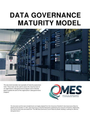 Data Governance Maturity Model - OMES