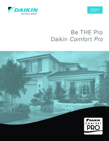 Be THE Pro Daikin Comfort Pro