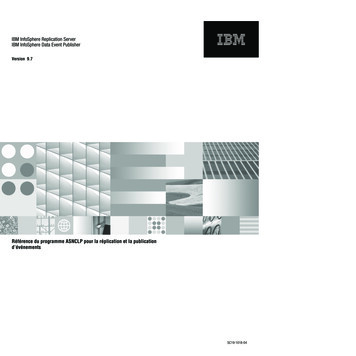 IBM InfoSphere Replication Server IBM InfoSphere Data .