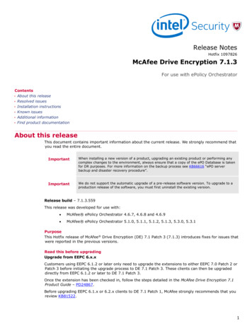 McAfee Drive Encryption 7.1