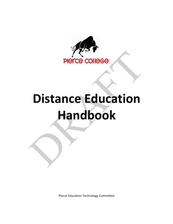 DistanceEducation! Handbook! - Pierce Online