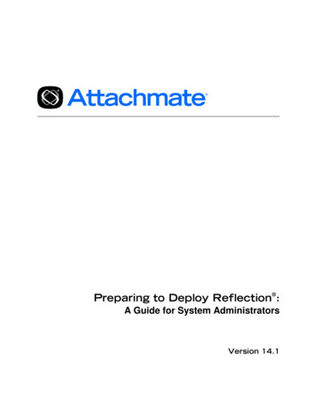 Preparing To Deploy Reflection - Attachmate