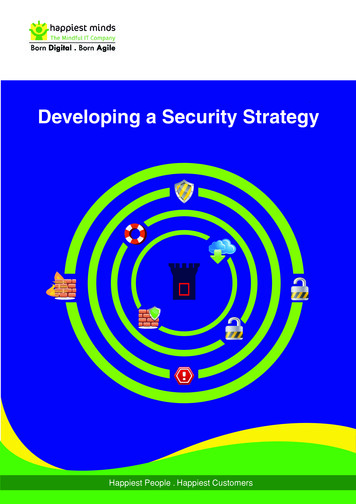 Developing A Security Strategy - Happiest Minds