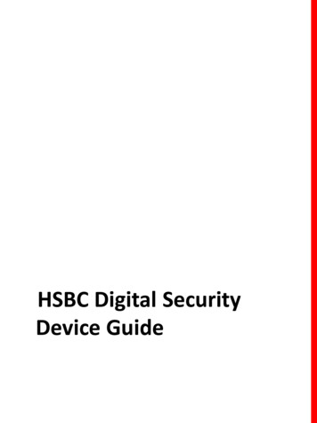 Digital Security Device Guide - HSBC Personal Banking