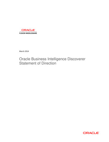 Oracle Statement Of Direction