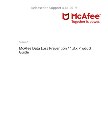 McAfee Data Loss Prevention 11.3.x Product Guide