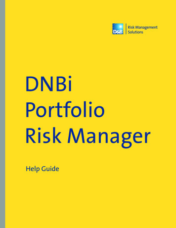 DNBi Portfolio Risk Manager