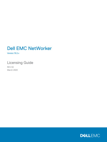 Dell EMC NetWorker Licensing Guide