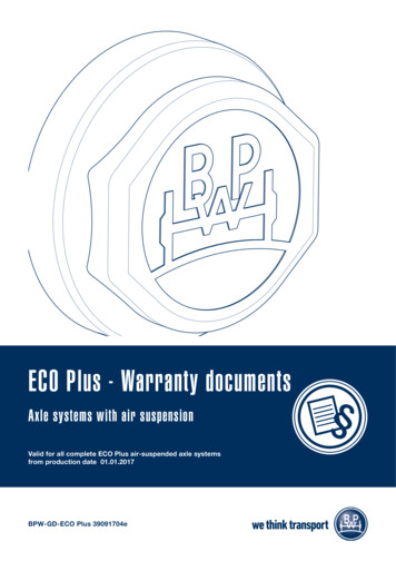 ECO Plus - Warranty Documents