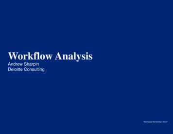 Workflow Analysis - CDC