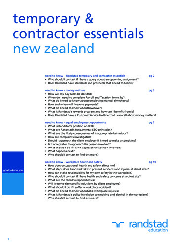 Temporary & Contractor Essentials . - Randstad New Zealand