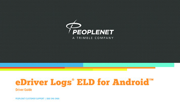 EDriver Logs ELD For Android TM - JLE Industries