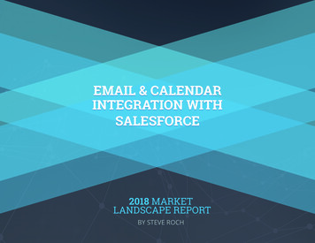 EMAIL & CALENDAR INTEGRATION WITH SALESFORCE