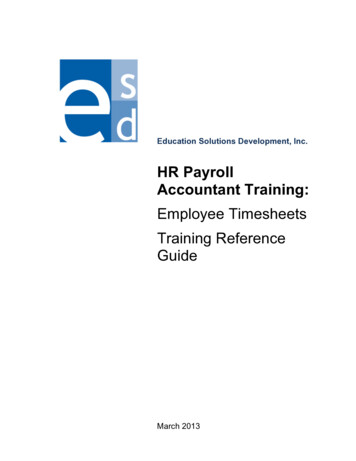 HR Payroll Accountant Training