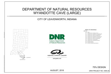 DEPARTMENT OF NATURAL RESOURCES WYANDOTTE CAVE 