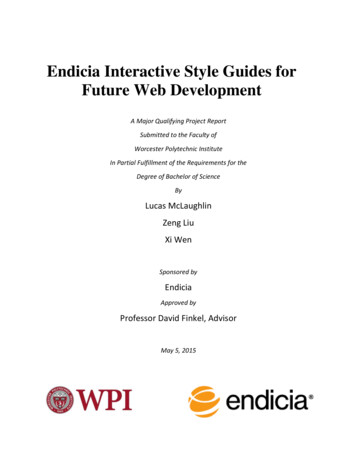Endicia Interactive Style Guides For Future Web Development