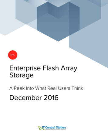 Enterprise Flash Array Storage December 2016