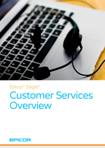 Customer Services Overview - Epicor