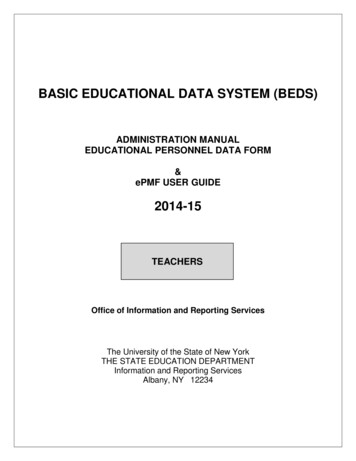 BASIC EDUCATIONAL DATA SYSTEM - NYSED
