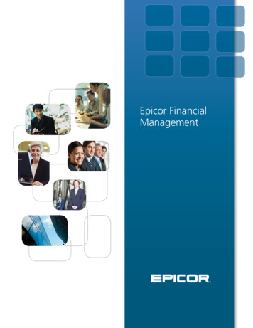 Epicor Financial Management - Synergy Holdings