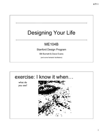 Designing Your Life - Stanford University
