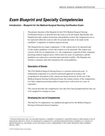 Exam Blueprint And Specialty Competencies
